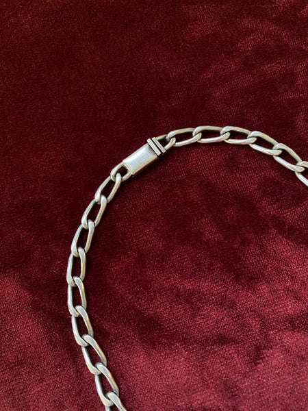 26" Vintage Mexican Sterling Chunky Elongated Curb Chain (SO GOOD)