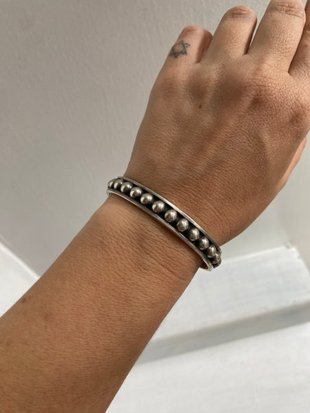 Vintage Heavy Gauge Dots Cuff