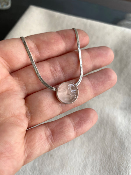 OOAK Pink Moon Necklace