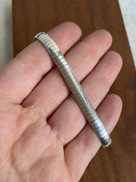 Vintage Italian Sterling Silver Omega Collar