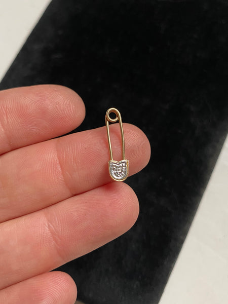 Vintage 14k Safety Pin