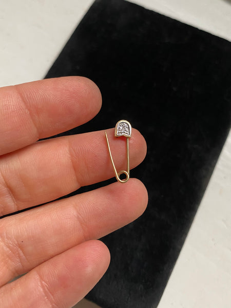 Vintage 14k Safety Pin