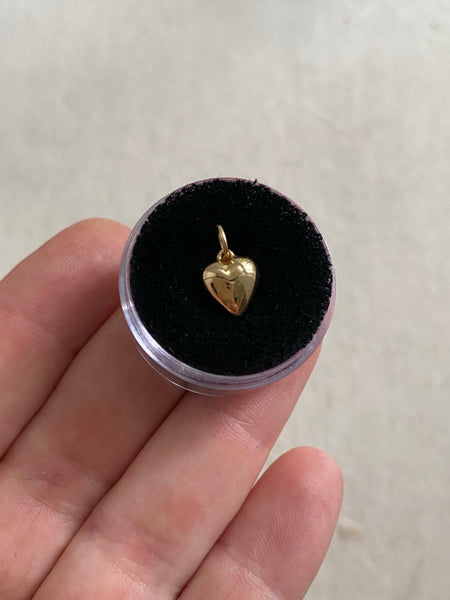 Vintage 14k Puffy Heart Charm