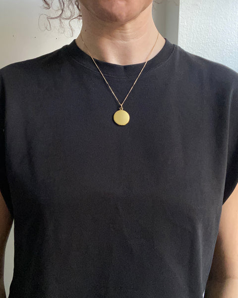 Vintage Simple Gold Filled Locket Necklace