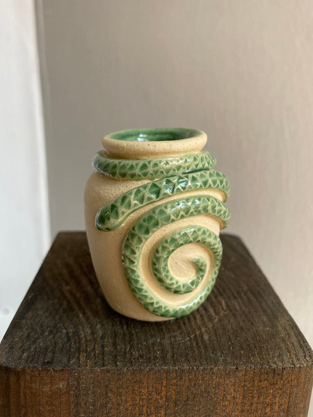 Mini Jade Snake Vase