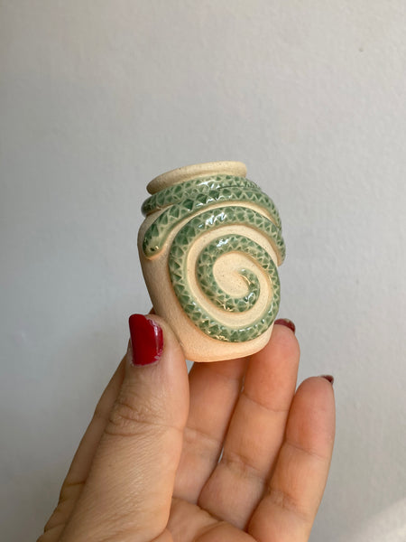 Mini Jade Snake Vase