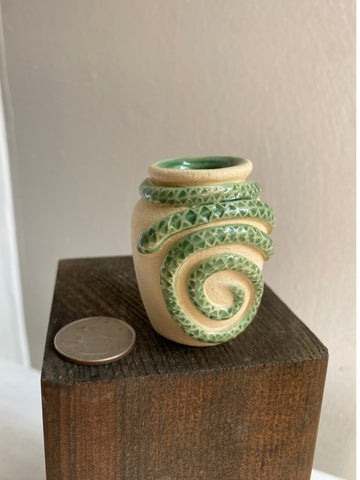 Mini Jade Snake Vase