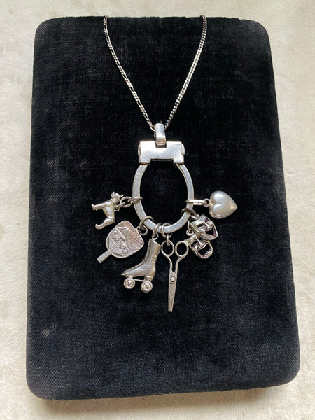 Vintage Sterling Silver "Summer in the City" Charm Necklace