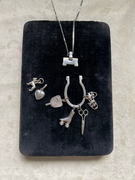 Vintage Sterling Silver "Summer in the City" Charm Necklace