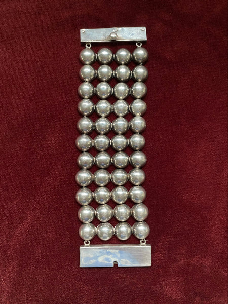 Best Vintage Taxco Dots Statement Bracelet