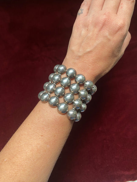 Best Vintage Taxco Dots Statement Bracelet