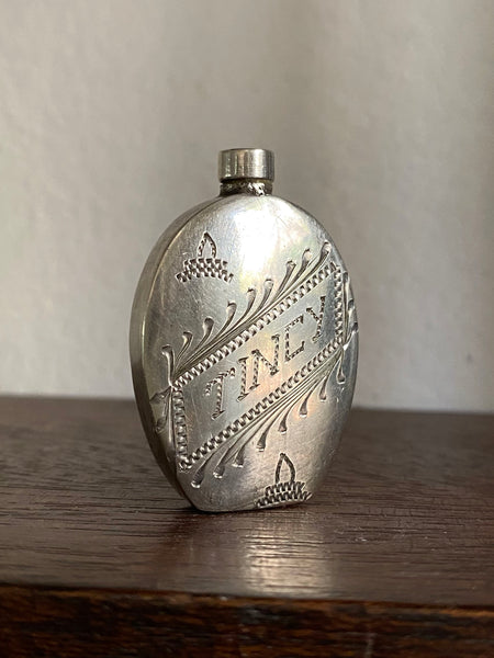 Vintage Sterling Silver "TINCY" Scent Bottle