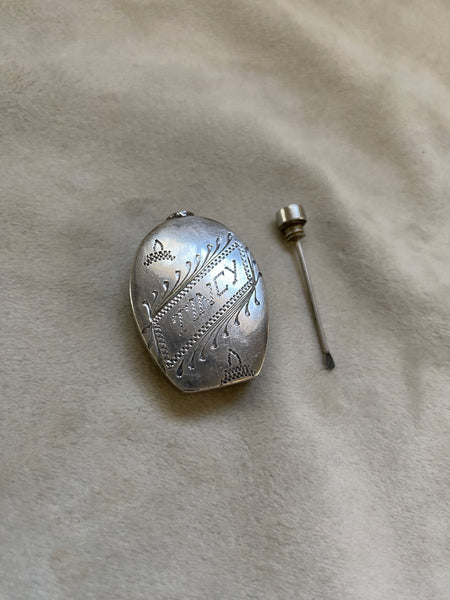 Vintage Sterling Silver "TINCY" Scent Bottle