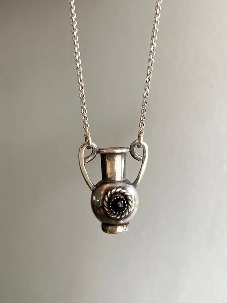 OOAK Onyx Krater Vase Pendant