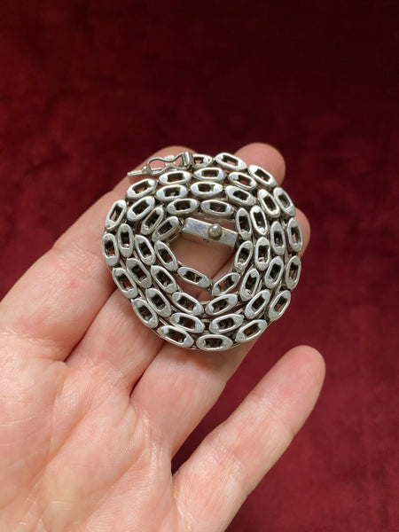 16" Vintage Mexican Sterling Watchlink Collar (Heavy! and Oh So Perfect)