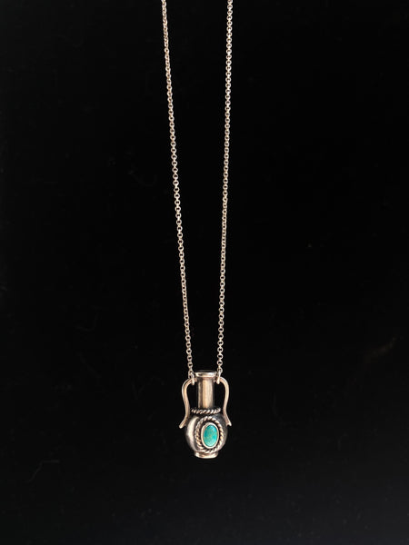 OOAK Turquoise Vessel Pendant
