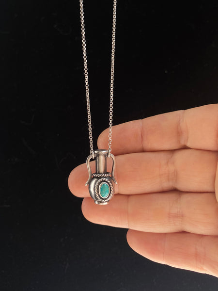 OOAK Turquoise Vessel Pendant