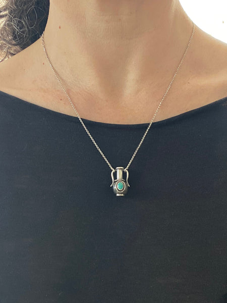 OOAK Turquoise Vessel Pendant